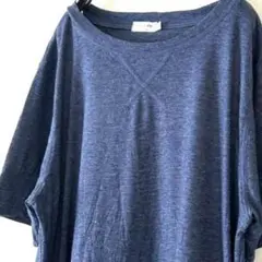 POGTMM プレーン 無地 Tシャツ L ネイビー 紺色 古着