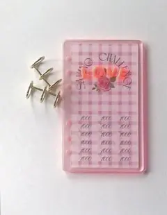 レジン バインダー　A6　saving challenge セービング　貯金