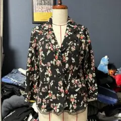 E-MODE 花柄黒ジャケット