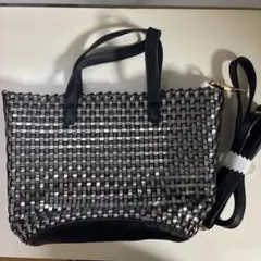 MICHEL KLEIN ショルダーバッグ メッシュ