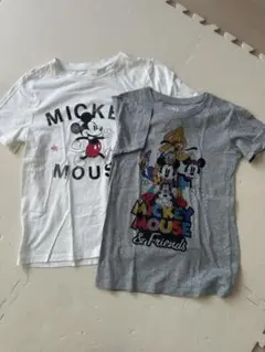 ミッキーマウス Tシャツ 2枚セット