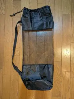ヨガマットケース　ヨガマットバッグ　メッシュ　黒