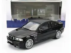 京商ソリド1/18E46 BMW M3 CSL ブラック ミニカー