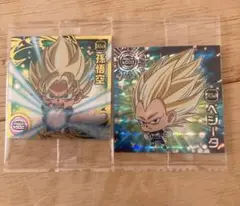 ドラゴンボールウエハースシール2枚セット。