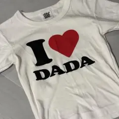 I LOVE DADA Tシャツ　XS ホワイト