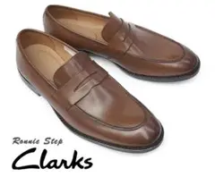 Clarks クラークスメンズ Ronnie Step ローファー レザー 本革