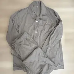 【上下セット】ユニクロ　エアリズムコットンパジャマ(長袖) M メンズ