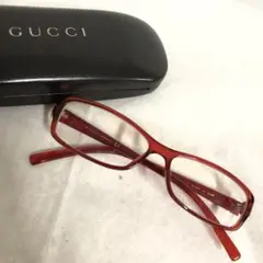 GUCCI グッチ ロゴフレーム メガネ GG2579 レッド