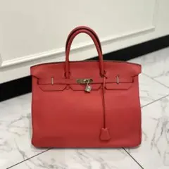 美品 エルメス バーキン40 トゴ ローズジャイプール