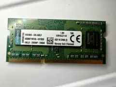 ノートKingston DDR3 メモリー 4GB 動作確認済み