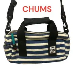 古着 CHUMS チャムス ボーダー バッグ ショルダーバッグ ハンドバッグ
