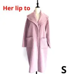 Her lip to woolandMohairblend コート 5864