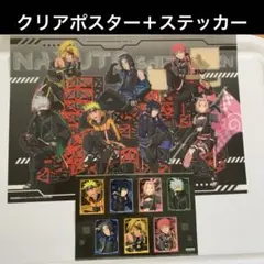 NARUTO 東京タワー RED　　クリアポスター + ステッカー　特典