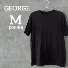 値下げ歓迎✨ GEORGE【M】 半袖 Tシャツ ブラック 黒 シンプル