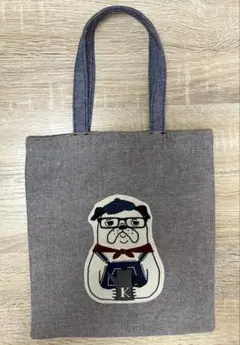 「クスグルジャパン」　24.5 × 27cmトートバッグ