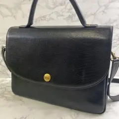 UNN CRAFTS アンクラフト 本革 リザード 型押しレザー ハンドバッグ