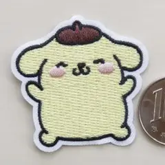 サンリオ ポムポムプリン 刺繍 アイロン ワッペン アップリケ 4092