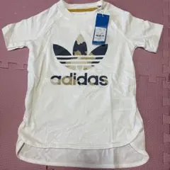 adidas ホワイト Tシャツ サイズ110