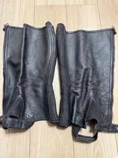 乗馬　チャップス　ジュニア　黒
