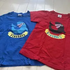 Fischer's Tシャツ 2枚セット (青・赤)