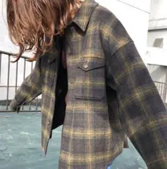 PENDLETON 別注ダブルクロスチェックCPOジャケット　野尻美穂