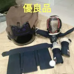 美品【剣道防具一式　面・胴・垂・小手・防具袋セット　小学生中高学年〜中学生サイズ