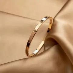 ピンクゴールド フルダイヤブレスレット