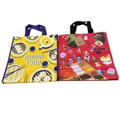 成城石井エコバッグ赤は新品未使用タグ付き、黄色はタグは切りましたが新品未使用です