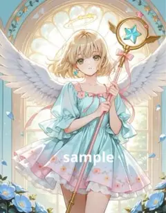 AIイラスト　美女 L版サイズ 1点物 C21