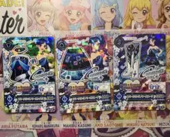 アイカツ！　霧矢あおい　スパークリングノワール コーデ　3枚セット。