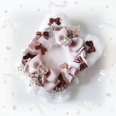 535 硬質ケース♡トレカケース♡レースデコ♡カーマンディ♡ねこ♡