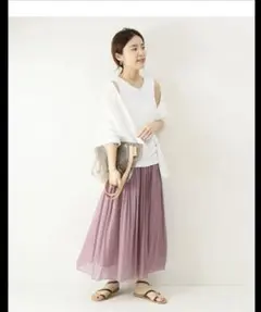 未使用Spick & Span ギャザースカート ピンク