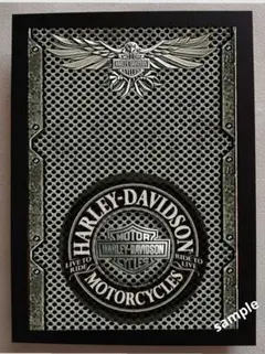 HarleyDavidson　フレーム付き壁掛け パロディ　レトロポスター②
