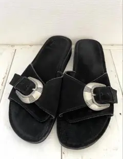 caminando メンズサンダル　黒スエード　サイズ9 27