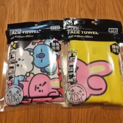 BT21 ク―ルフェイスタオル　2枚セット