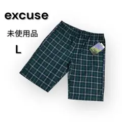 新品　ハーフパンツ　Lサイズ チェック柄ショートパンツ