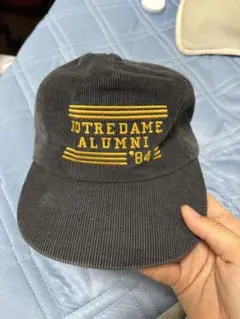 古着 80年代 NOTRE DAME コーデュロイキャップ 深め