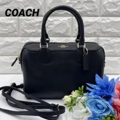 極美品✨コーチ ショルダーバッグ 2way ミニボストン 黒