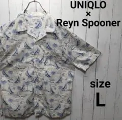 【UNIQLO × Reyn Spooner】 オープンカラーシャツ　L