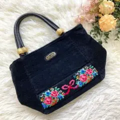 レイクアルスター⭐️ ハンドバッグ トートバッグ 肩掛け 花柄 リボンデザイン