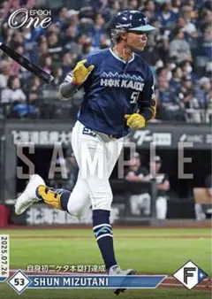 【水谷 瞬】自身初二ケタ本塁打達成 北海道日本ハムファイターズ エポックワン