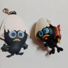 カリメロ2個セットフィギュアとストラップ