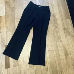 ビースリー　B3 B-Threeセンタープレス黒パンツ36