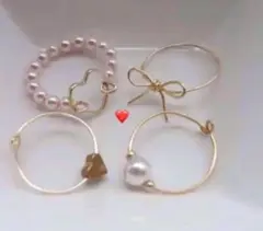 可愛い　ワイヤーリングセット❤️