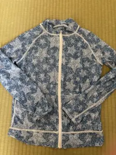 130サイズ ラッシュガード 青系パターン