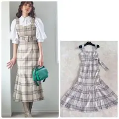綺麗✨　snidel スナイデル　コルセットマーメイドジャンスカ　チェック