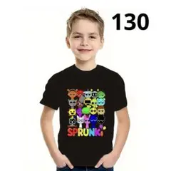 Sprunki スプランキー Tシャツ130 ブラック