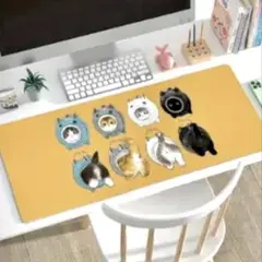 猫のイラスト マウスパッド モフサンド mofusand