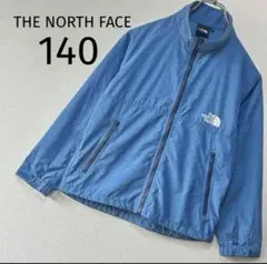 ✨美品✨ノースフェイス コンパクト　ジャケット　撥水　140 デニム　ブルー