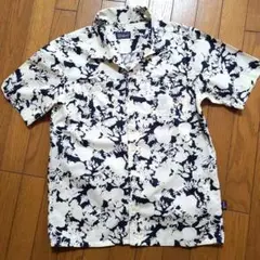 patagonia アロハシャツS ネイビー